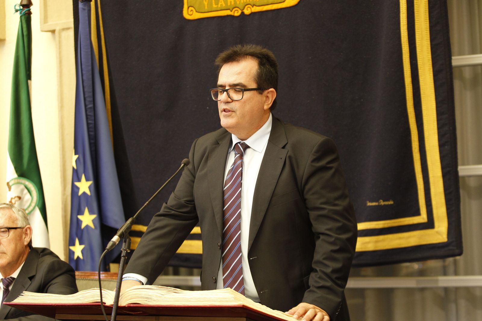 Pleno investidura Presidente Diputación de Almería. Javier Aureliano García
