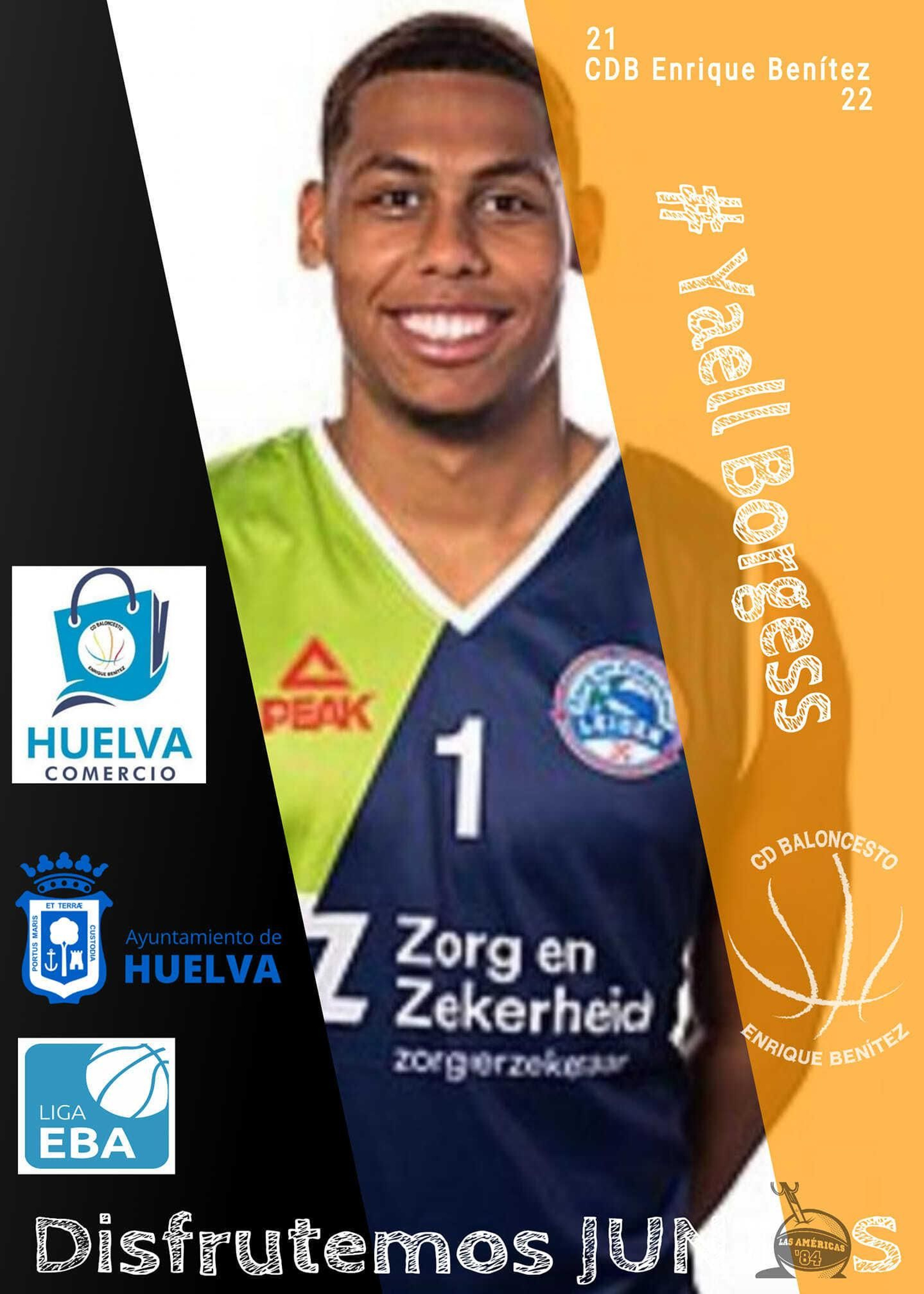 Yaell Borgess, nuevo jugador del Huelva Comercio de forma provisional.