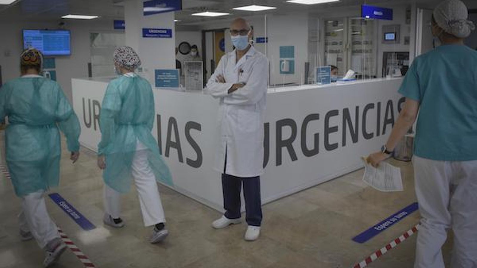 Doctor Juan Antonio Márquez Vácaro en Urgencias de Sagrado Corazón.