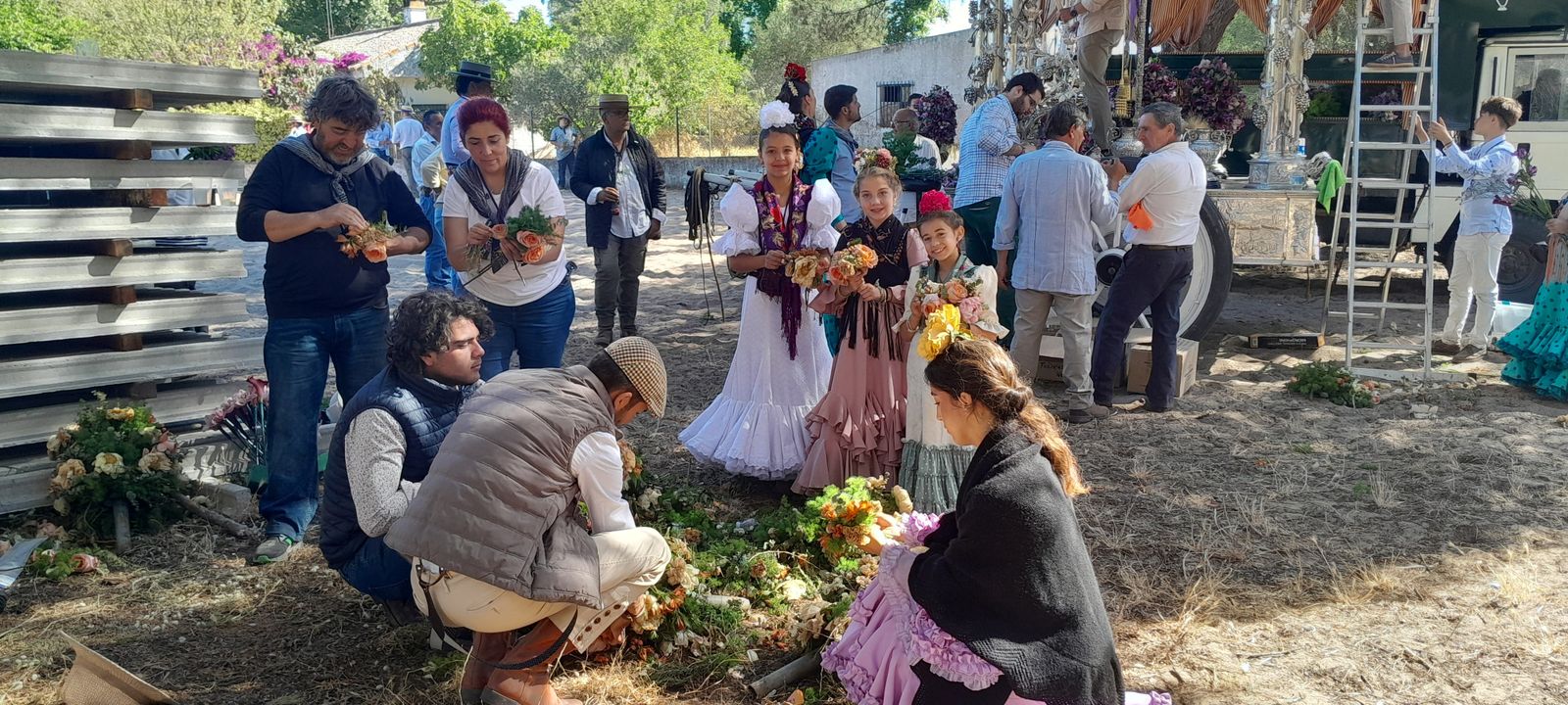 Imágenes de la llegada a la Aldea y presentación de la Hermandad del Rocío de Jerez