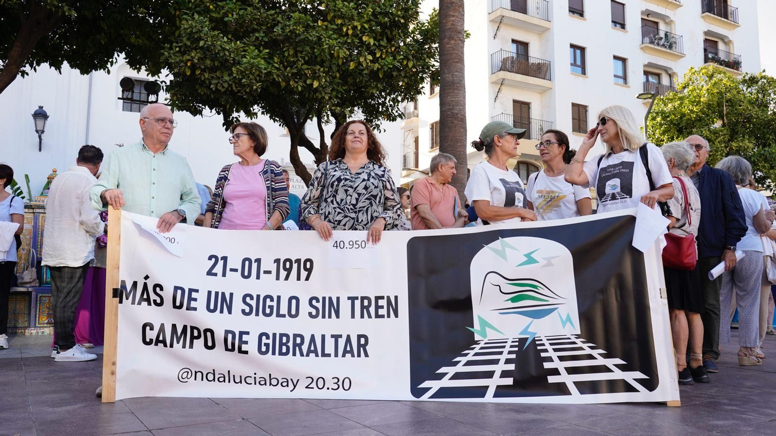 La concentración de Andalucía Bay, en la Plaza Alta.