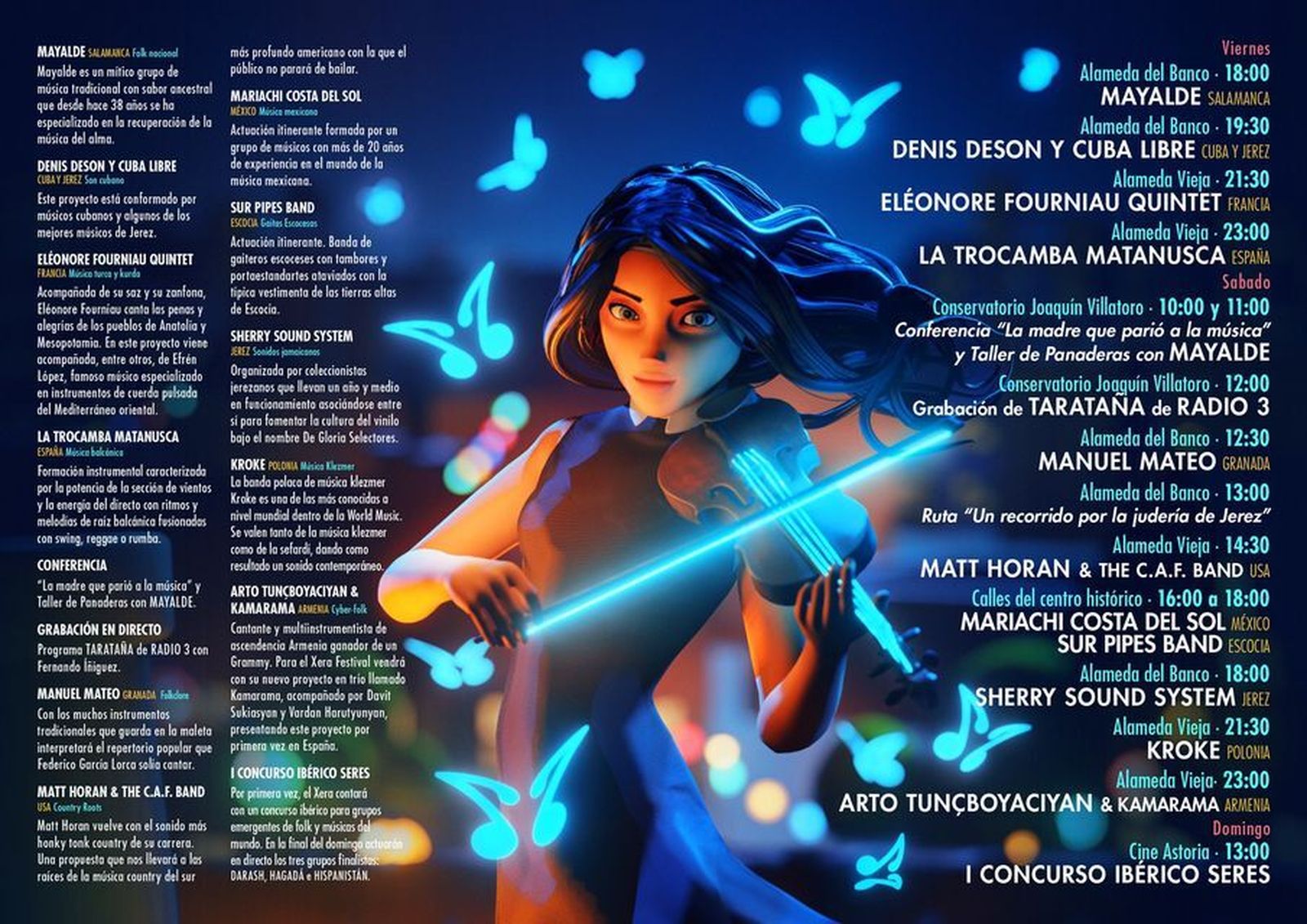 Toda la programación del Xera Festival