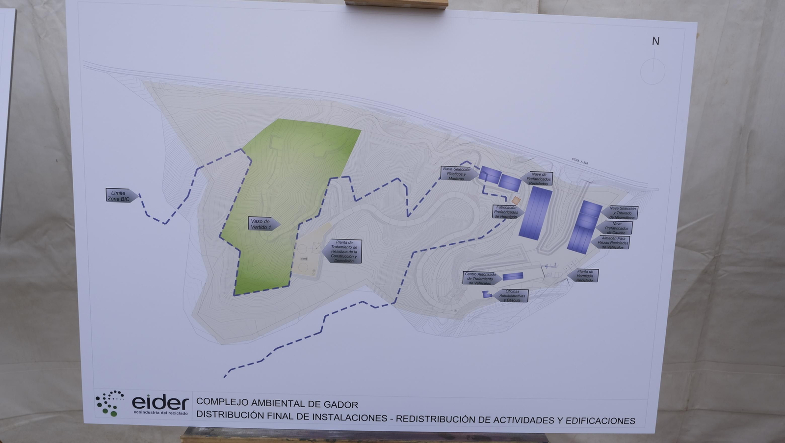 Imágenes de la inauguración de la planta de reciclado de residuos, en Gádor