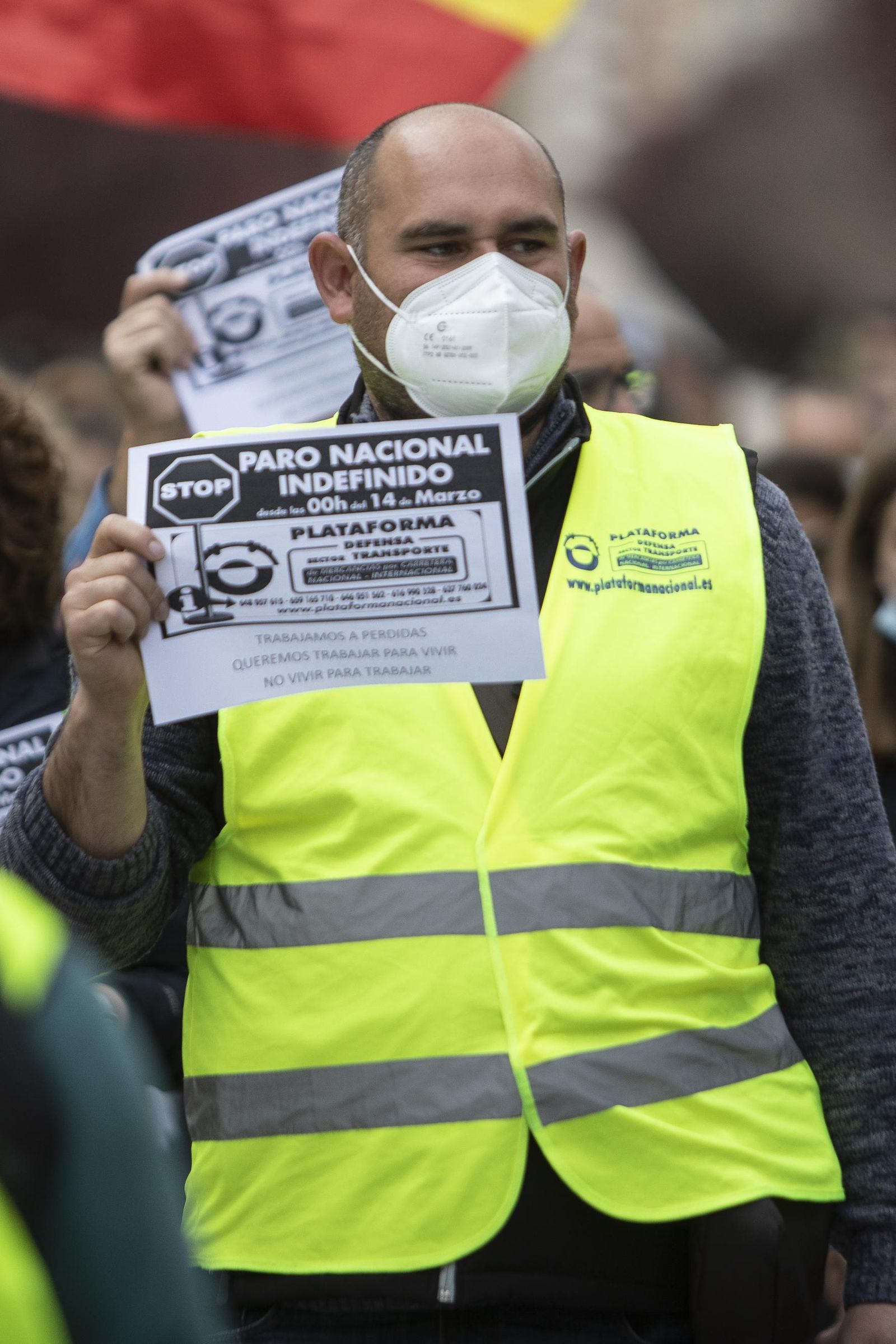 Así ha sido la huelga de los transportistas en Granada, en imágenes