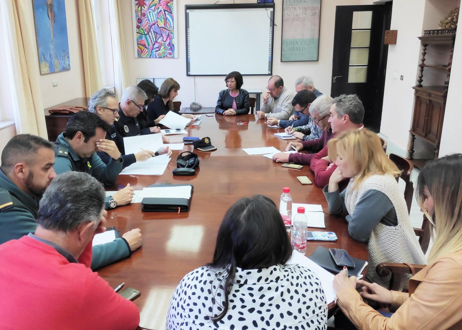 Imagen de la mesa de seguridad de la zona rural celebrada el miércoles.