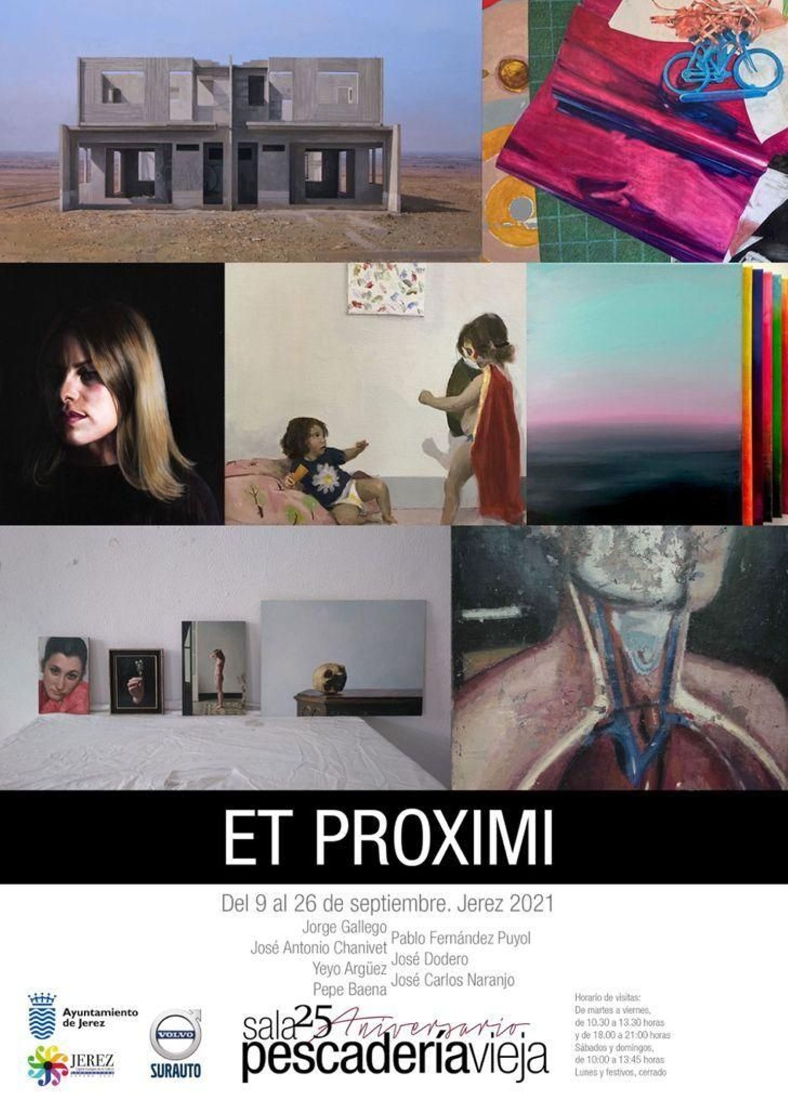 Algunas obras de la exposición.