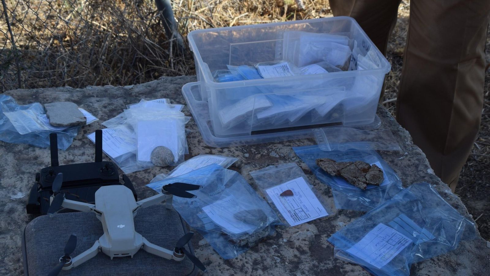 Piezas encontradas en el yacimiento de Alhaurín de la Torre.