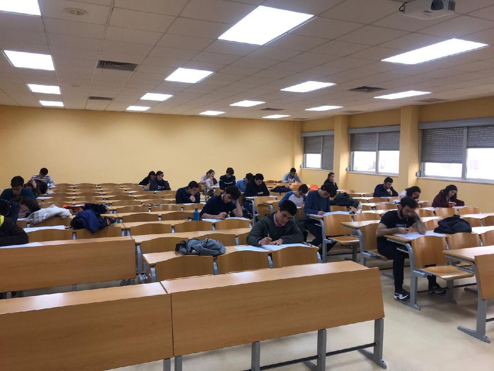 Imagen de la fase local de la Olimpiada de Matemáticas.