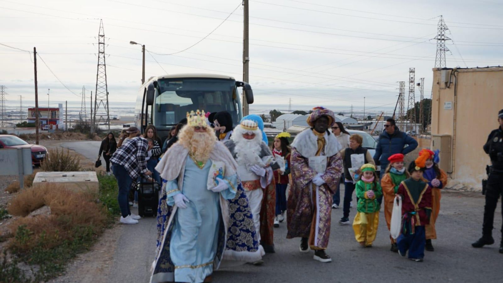 La visita a Vícar se tuvo que adelantar por el mal tiempo.