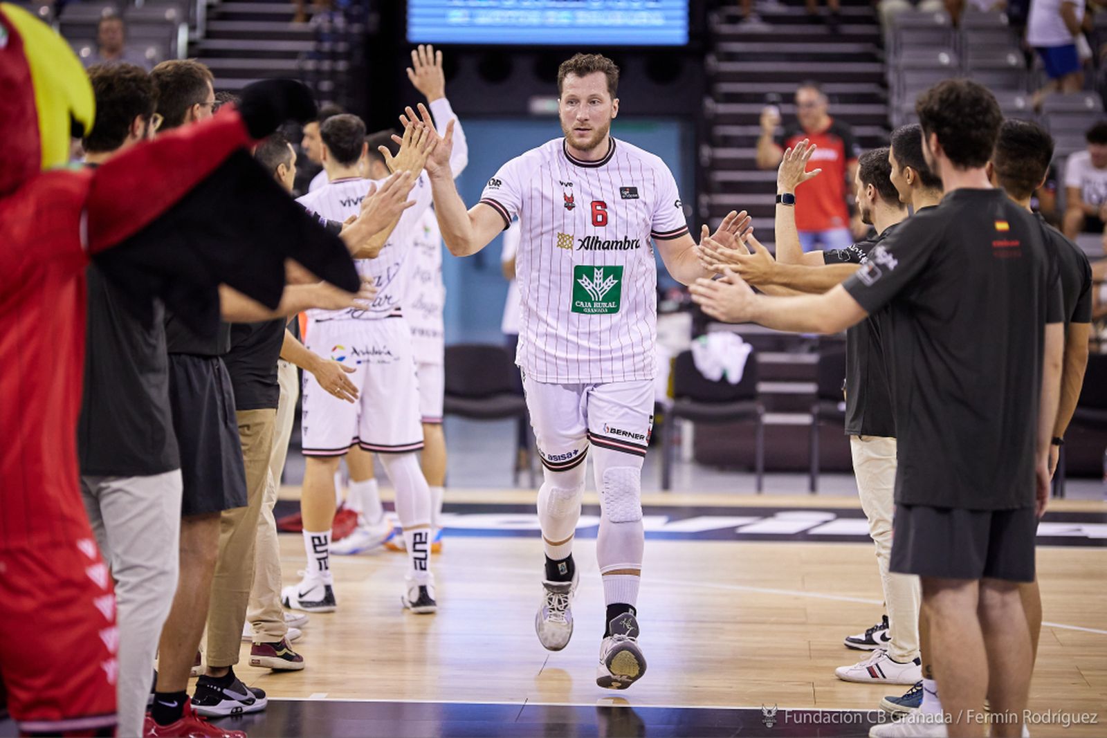Rokas Gustys, en un partido amistoso con el equipo