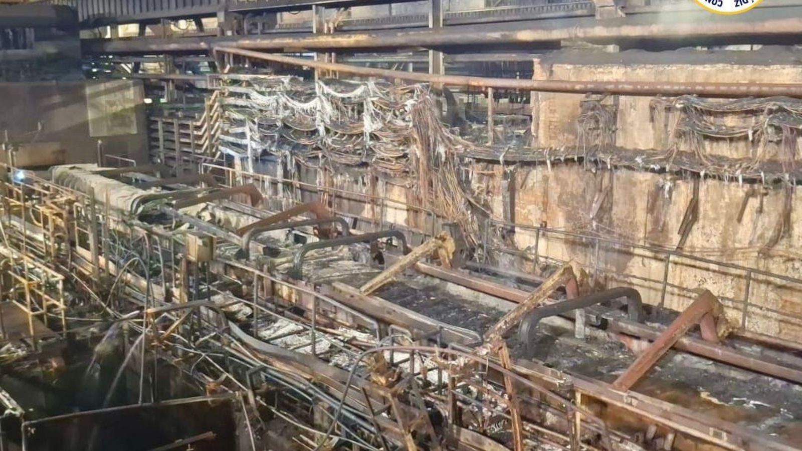 Estado en el que ha quedado la unidad afectada por las llamas.