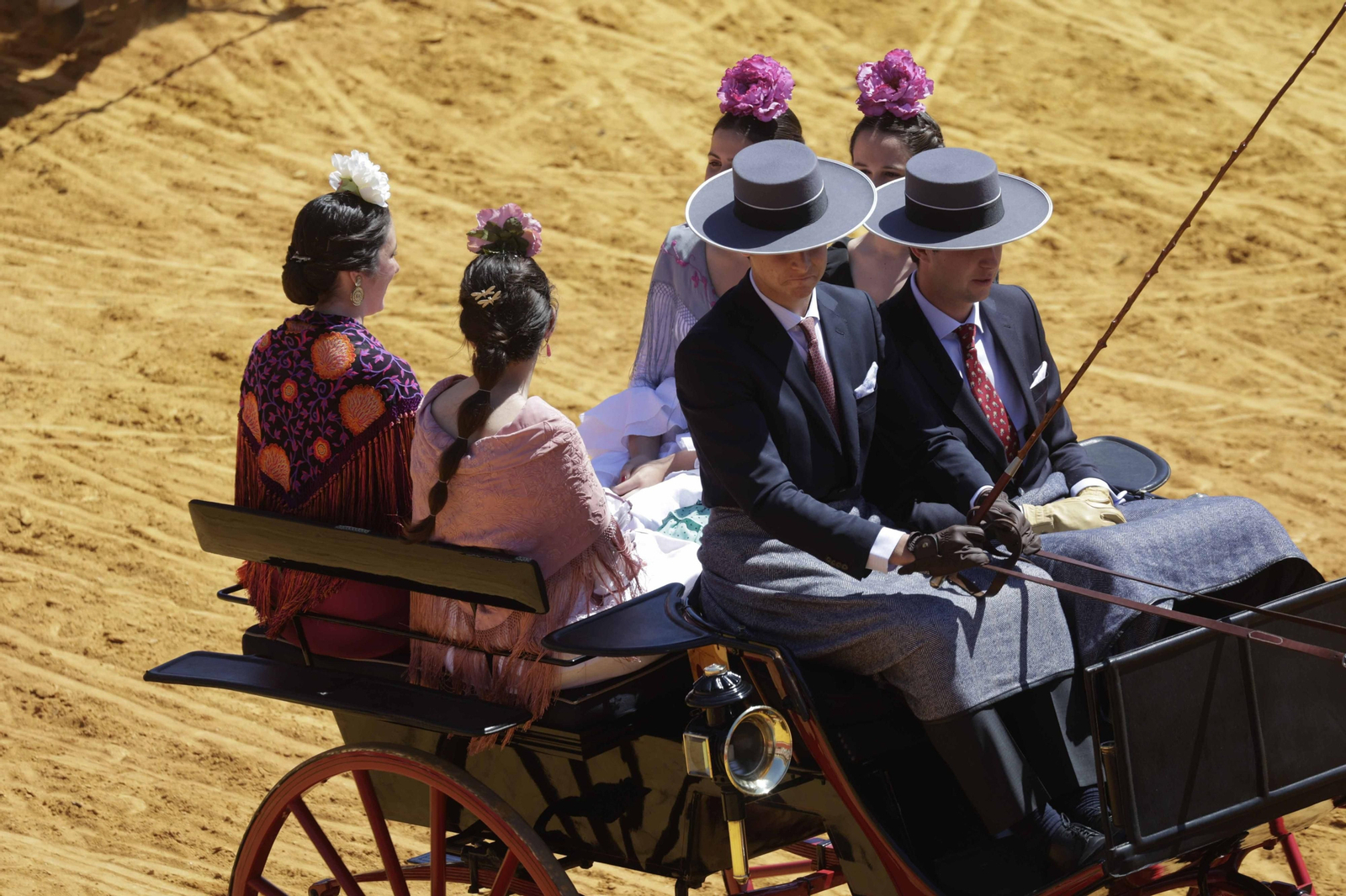 Las imágenes de la exhibición  de enganches en la Maestranza