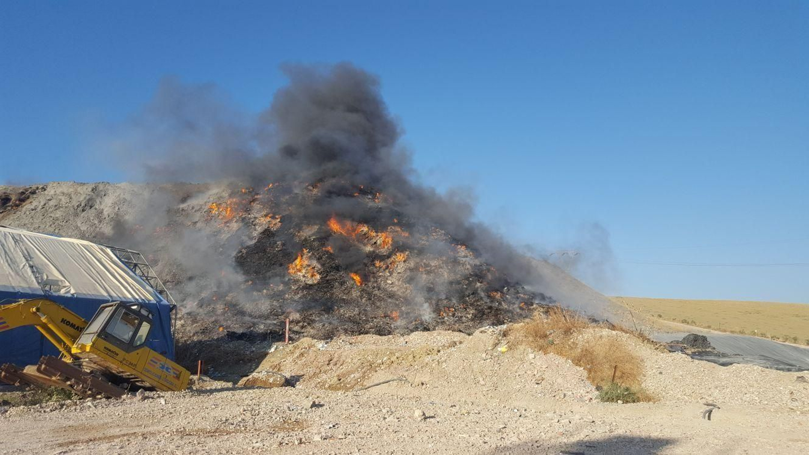 Un momento del incendio que se produjo el 8 de octubre del año pasado.