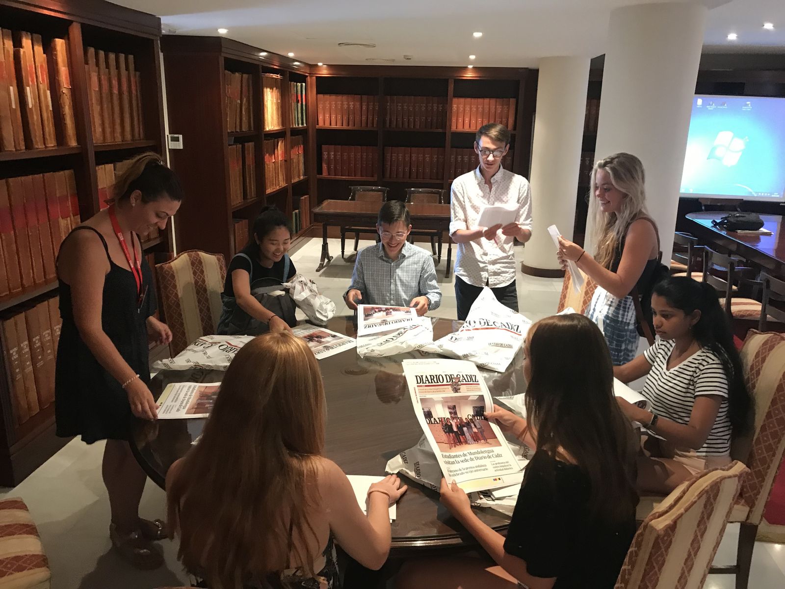 Visita de Erasmus Mundolengua. 31-07-2019