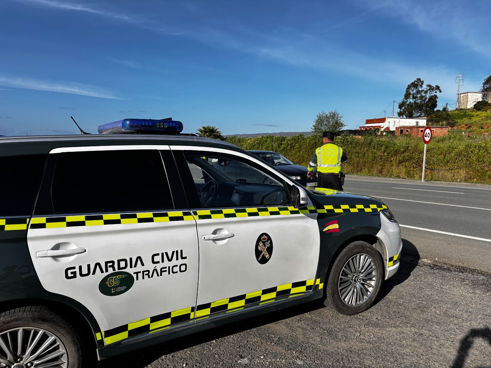 Vehículo de la Guardia Civil.