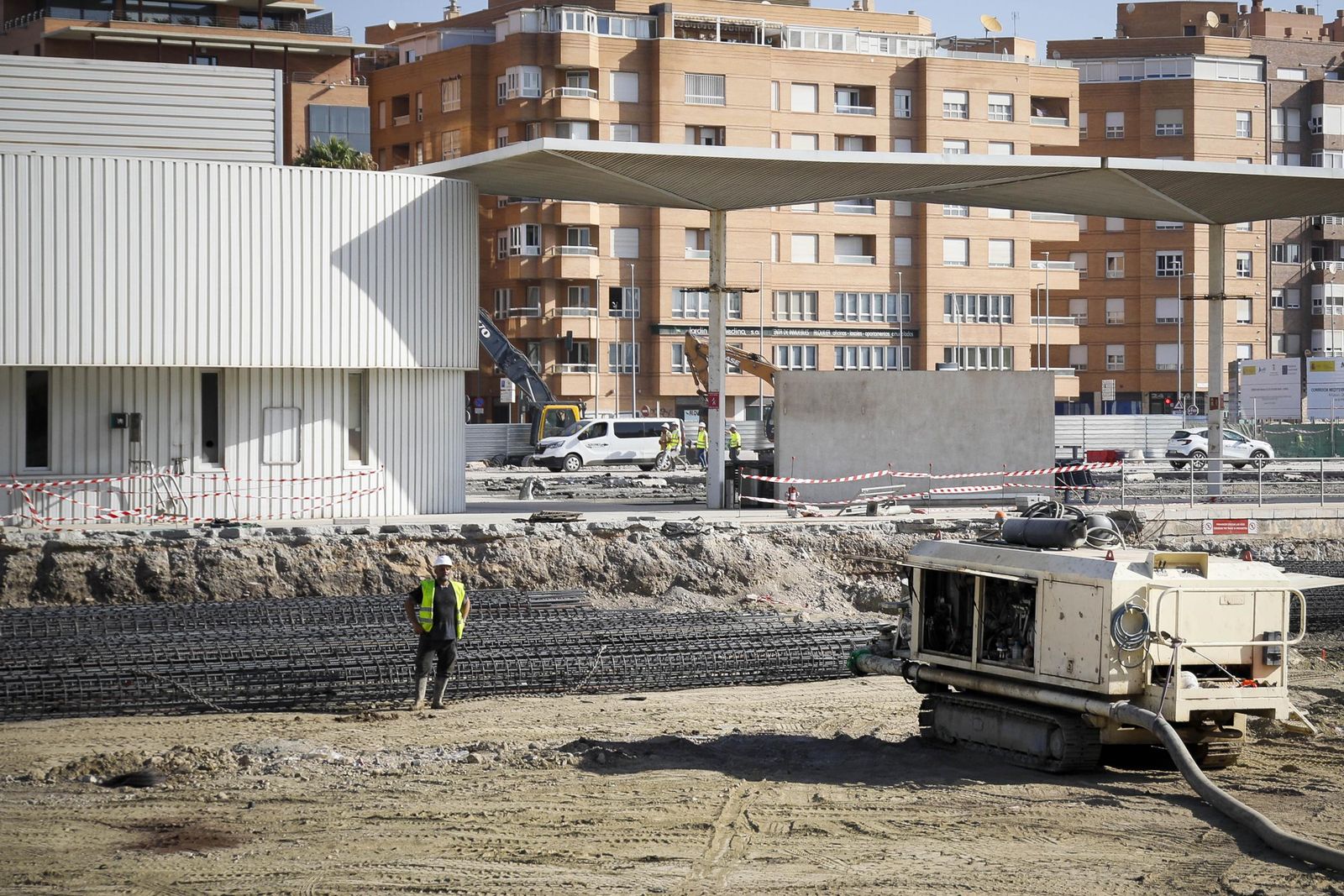 Imágenes del desmantelamiento de la estación intermodal