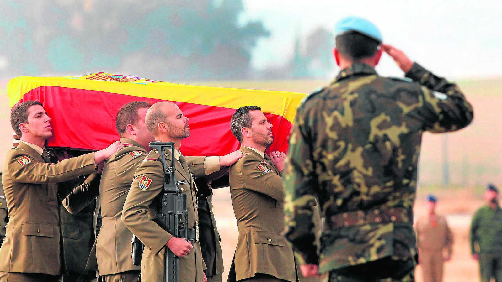 Funeral del cabo Francisco Javier Soria.
