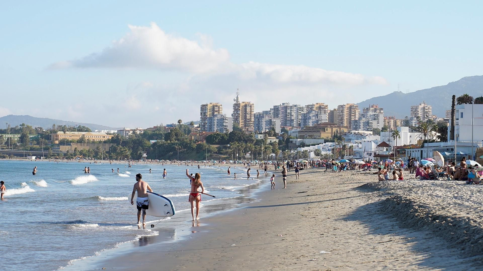 La playa de El Rinconcillo, en Algeciras.