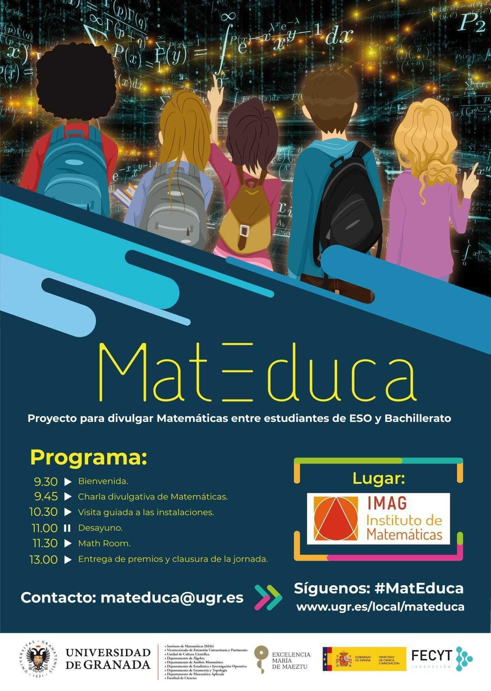 El Instituto de Matemáticas de la Universidad de Granada organiza visitas, charlas divulgativas y seminarios