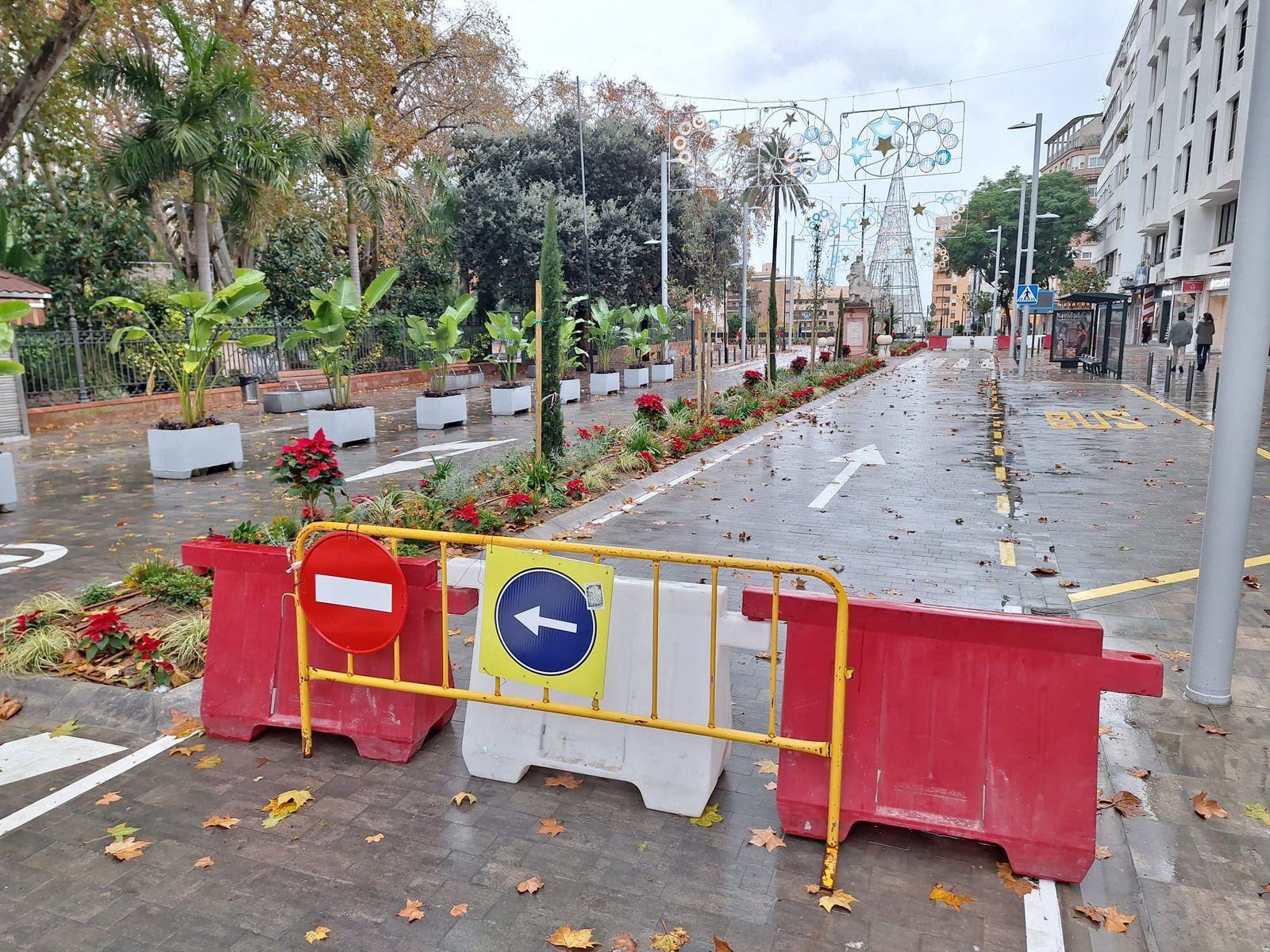 La avenida Blas Infante, este sábado.