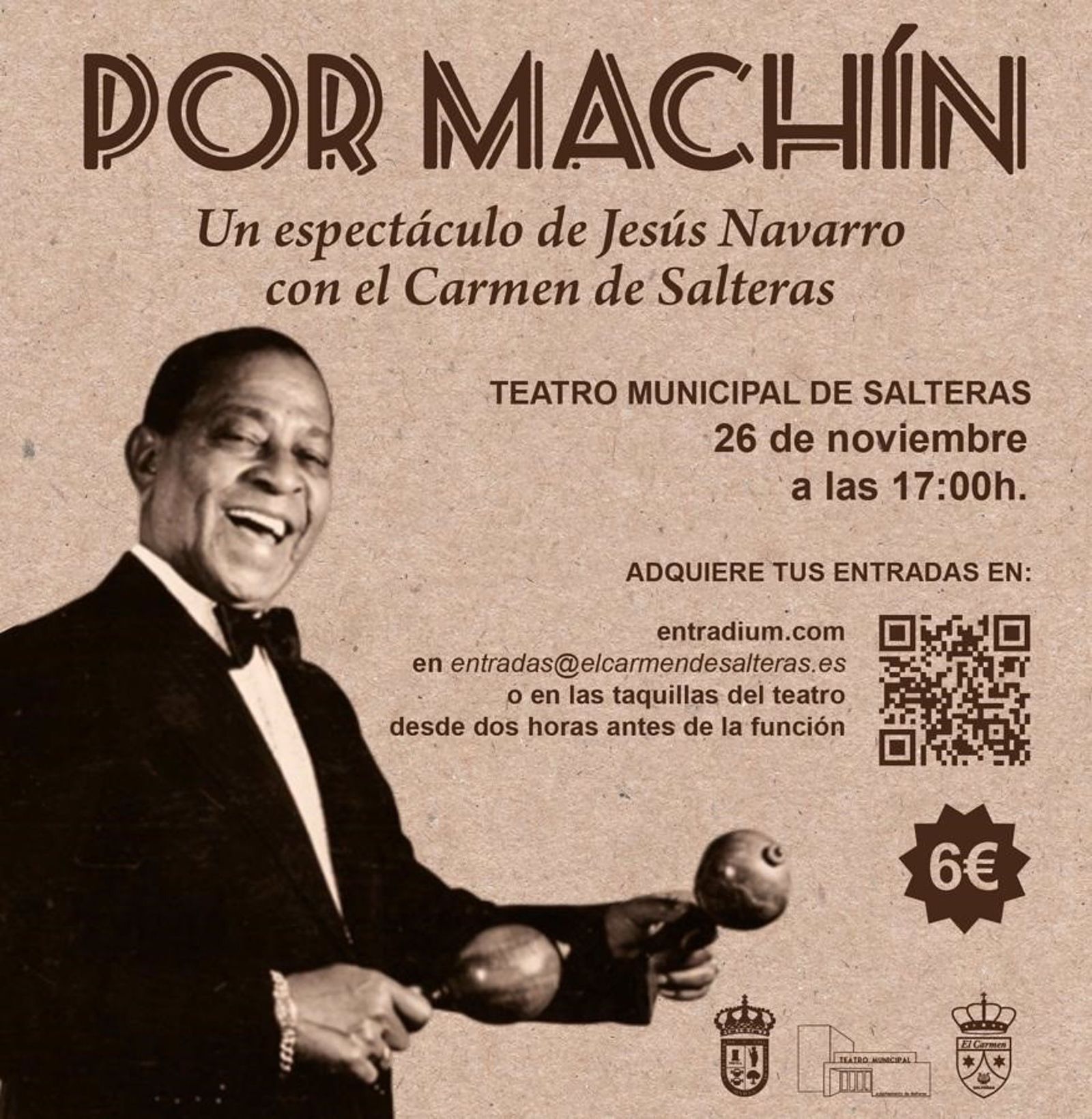 Cartel del concierto homenaje a Antonio Machín