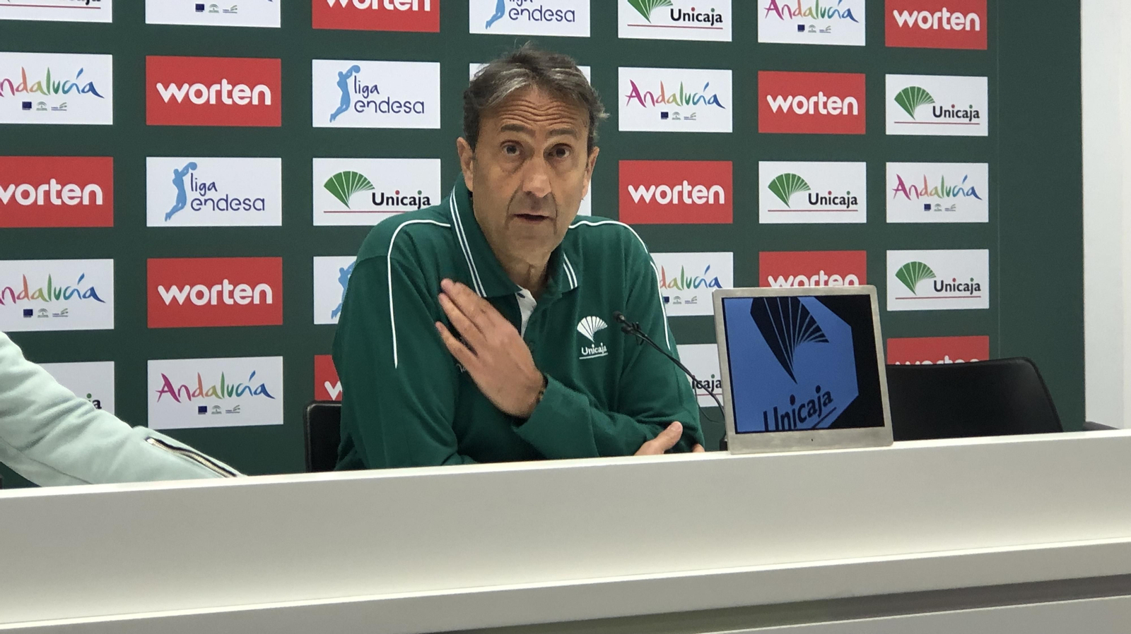 Luis Casimiro, durante su comparecencia en el Carpena.