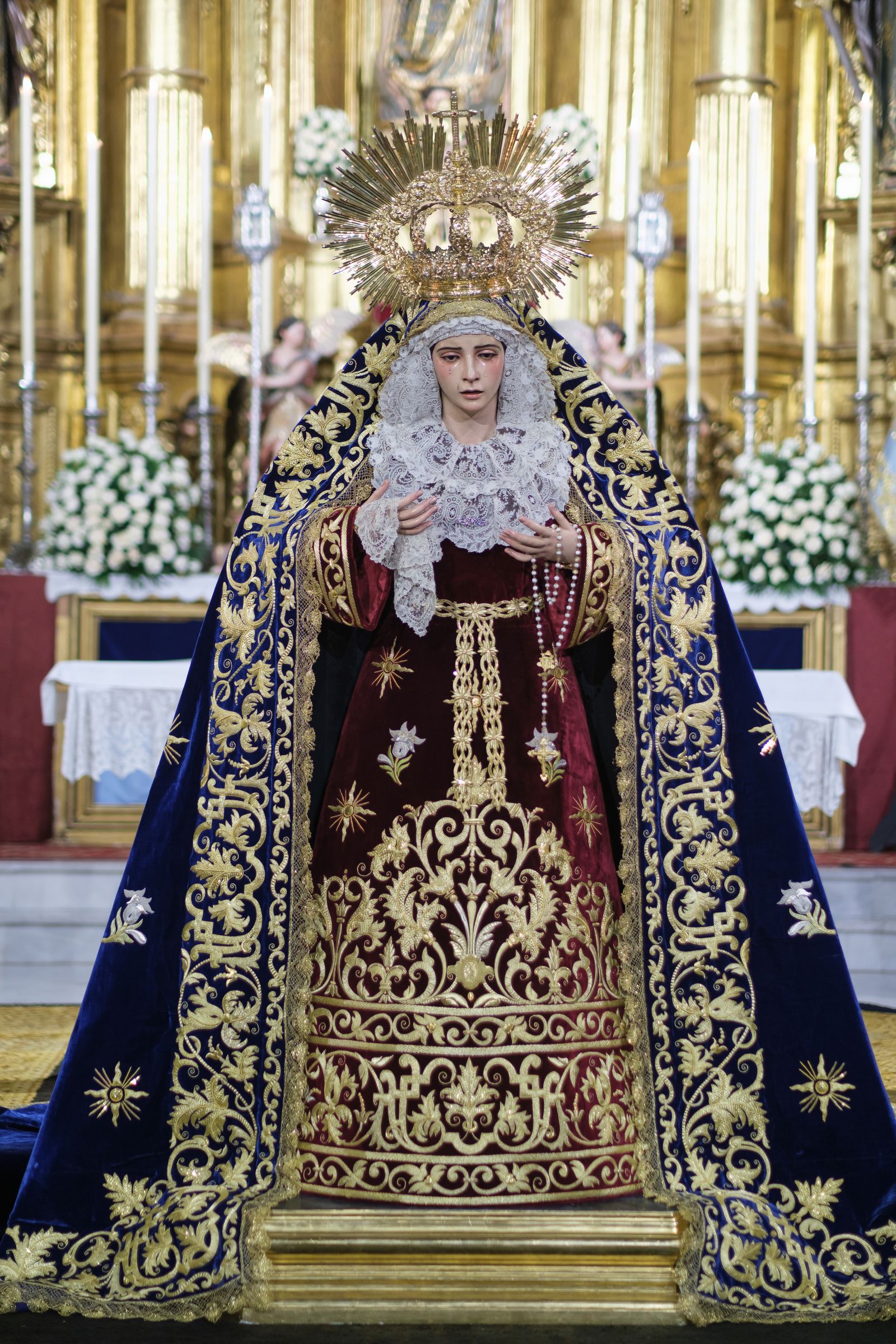 Las imágenes de la veneración a la Virgen de las Penas de Santa Marta