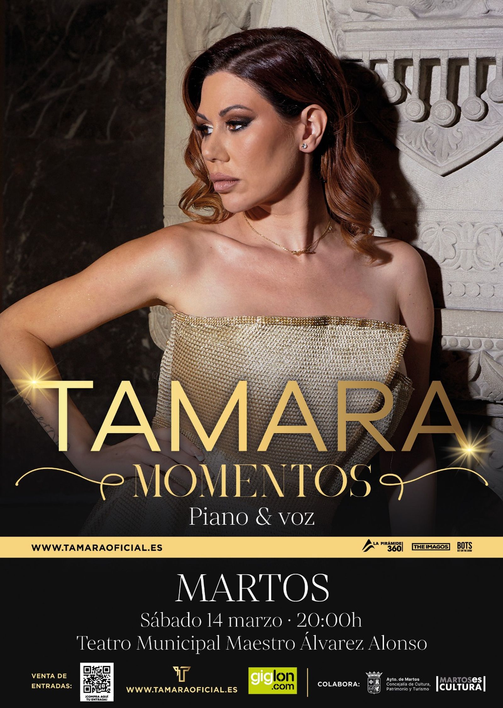 'Momentos' da título a los conciertos de la gira de Tamara que van a piano y voz, como el del próximo fin de semana en Jaén.