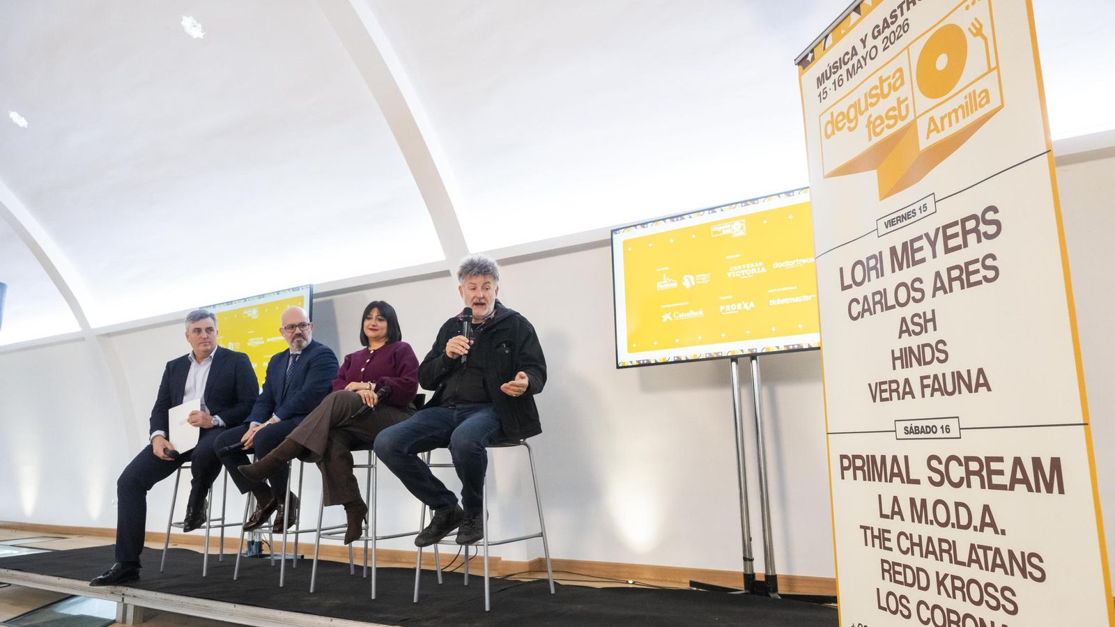 La rueda de prensa ha contado con la participación de Loli Cañavate, Pepe Rodríguez, Luis Rubio y Amador Carmona