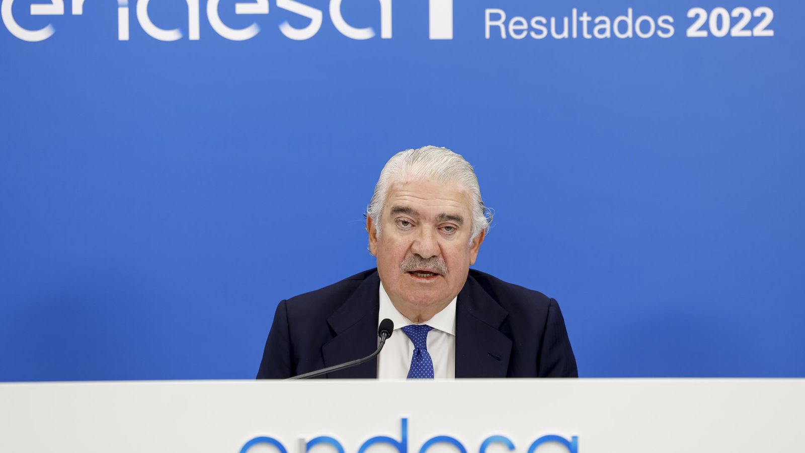 José Bogas, en la rueda de prensa de presentación de resultados, este viernes en Madrid.