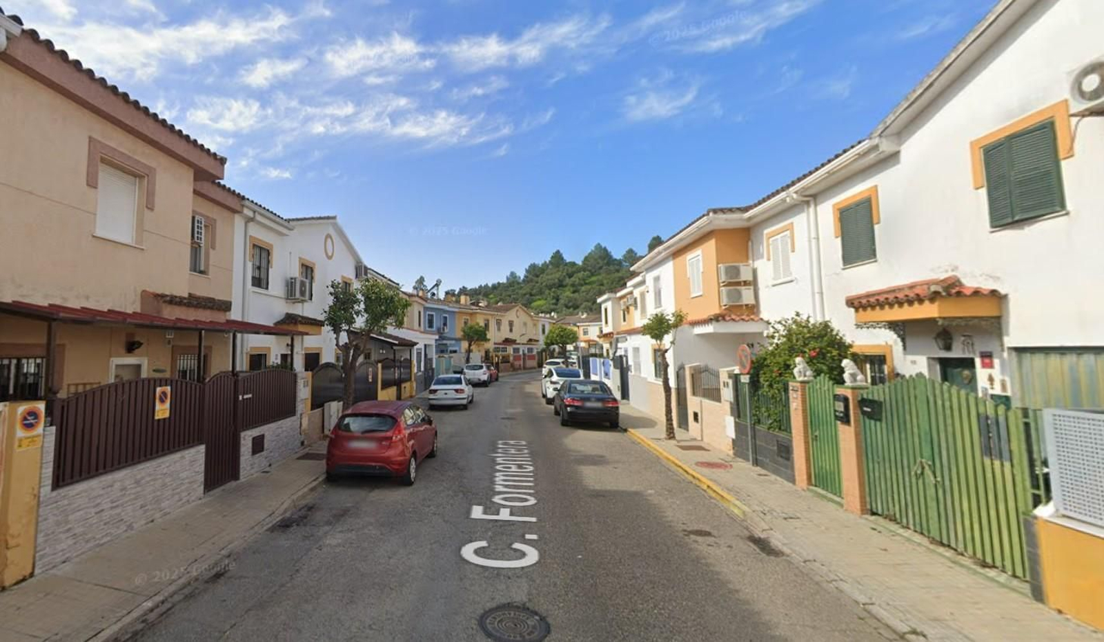 Calle Formentera (Gelves), donde se ha producido el incendio