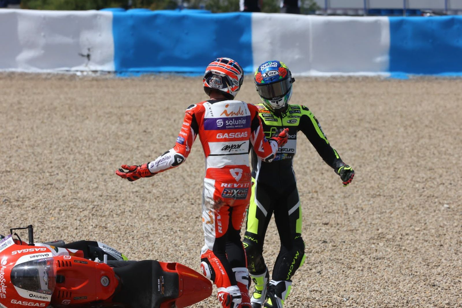 Moto2: Así fue la caída entre Dixon y Aldeguer