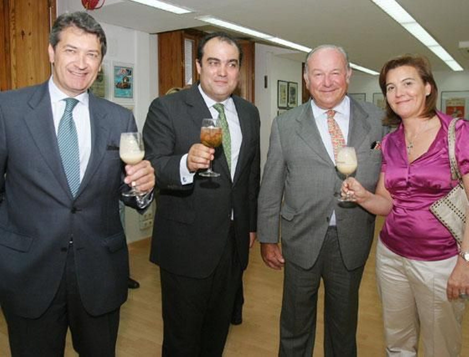 Álvaro Domecq junto a César Saldaña, David Fernández y Aurelia Romero, de Piaget&Nadal.  

Foto: Vanesa Lobo
