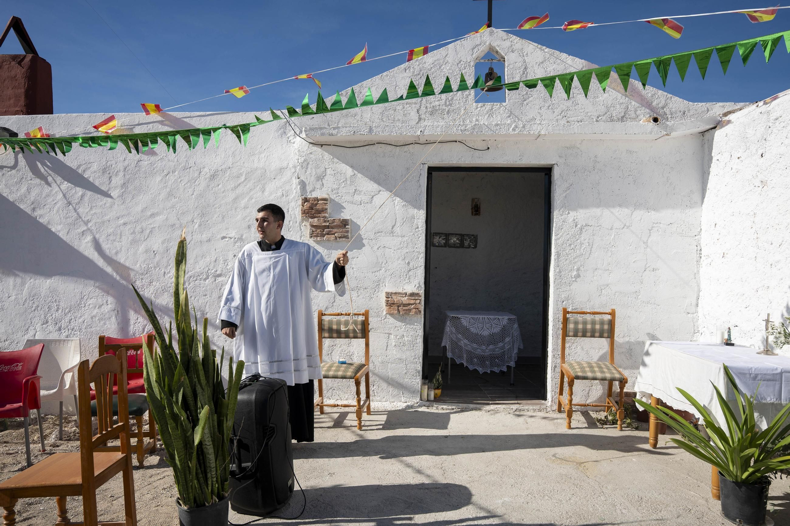 Las imágenes de la romería en Cuevas de Los Úbeda