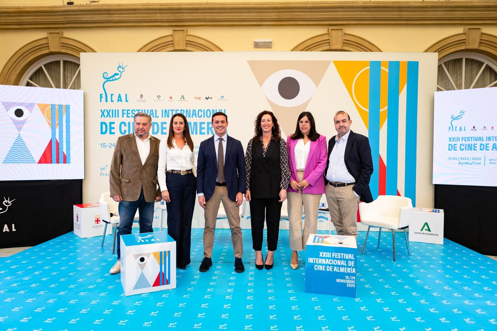 Diego Cruz, Aránzazu Martín, Javier A. García, María del Mar Vázquez, Almudena Morales y Enrique Iznaola.