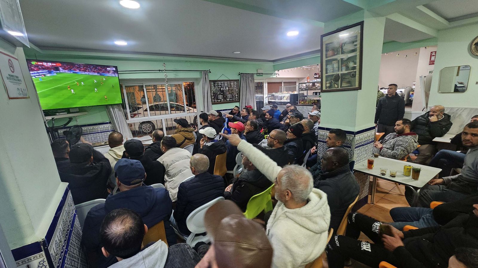 Las fotos de cómo se vivió en Algeciras el Zambia - Marruecos de la Copa de África