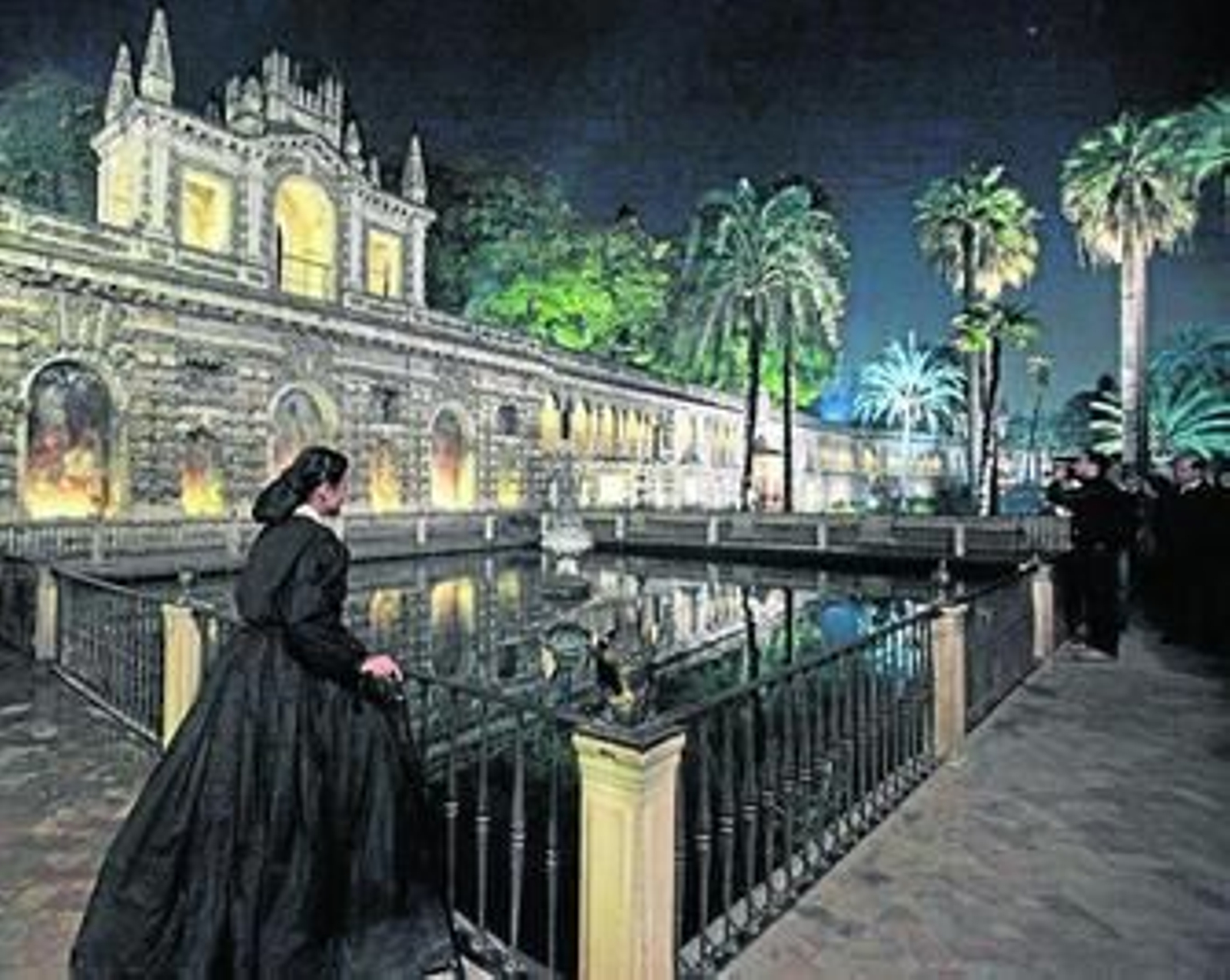 Una de las escenas de la visita teatralizada por el Real Alcázar.