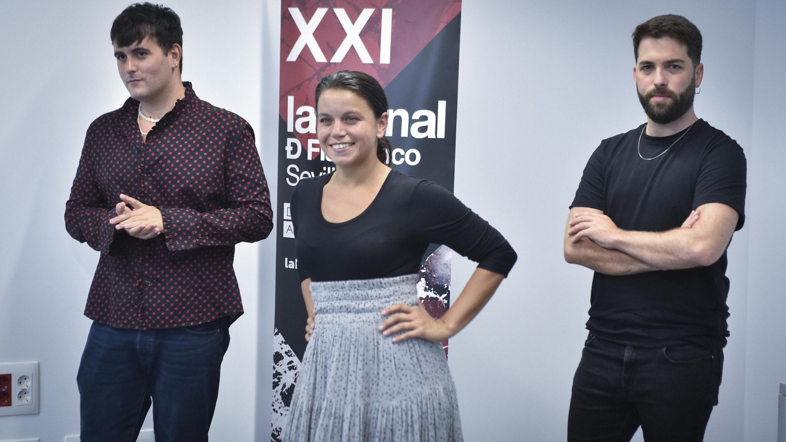 María Moreno, con Palomo Spain y Rafael R. Villalobos.