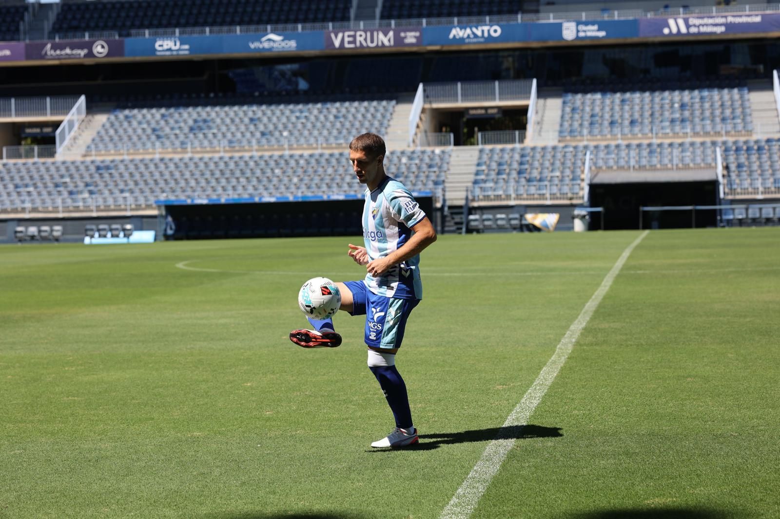 Las primeras imágenes de Brasanac como jugador del Málaga CFº