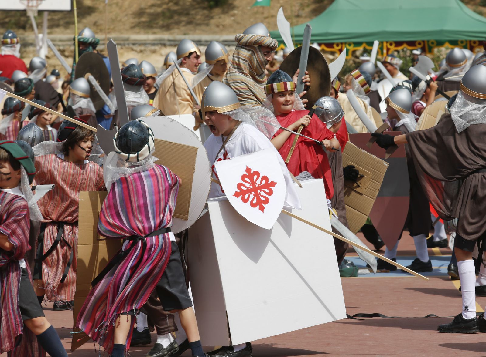 La Batalla de las Navas de Tolosa escenificada por los alumnos de El Romeral