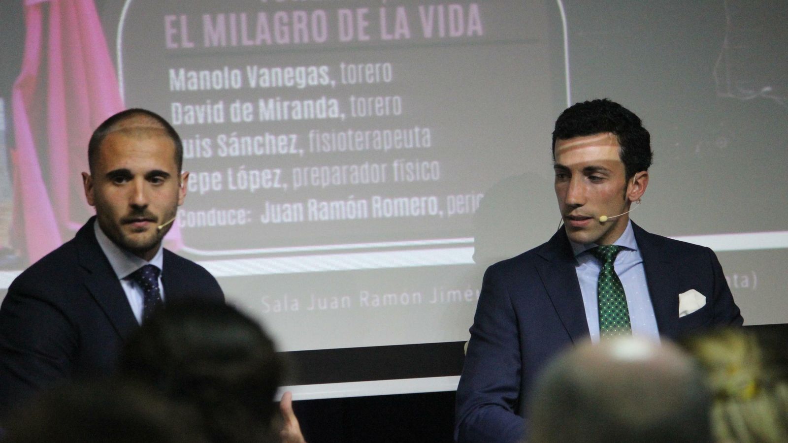 Pepe López y David de Miranda, anoche.