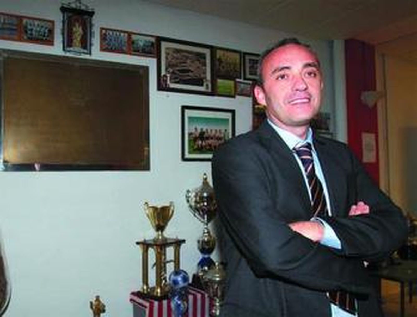 José Ramón Preciado, ayer tras su llegada al Nuevo Mirador.