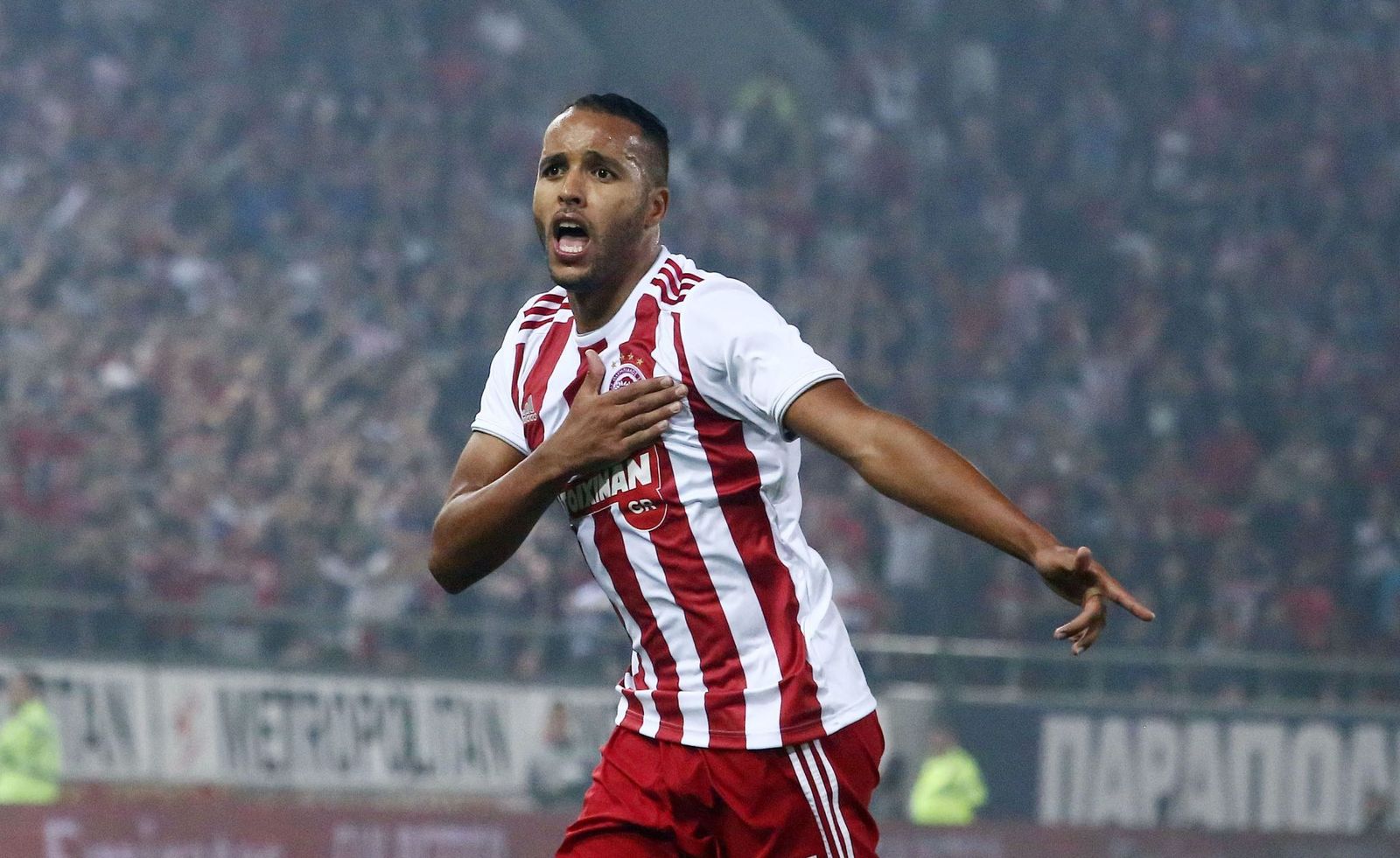 Youssef El Arabi, delantero del Olympiacos