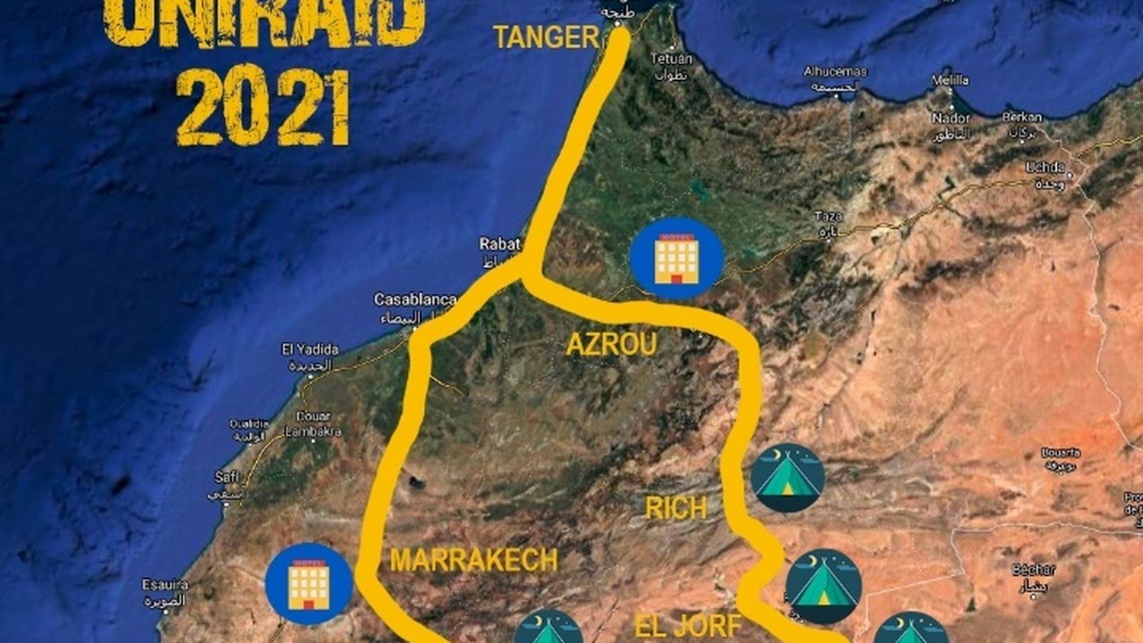 Recorrido del Uniraid 2021