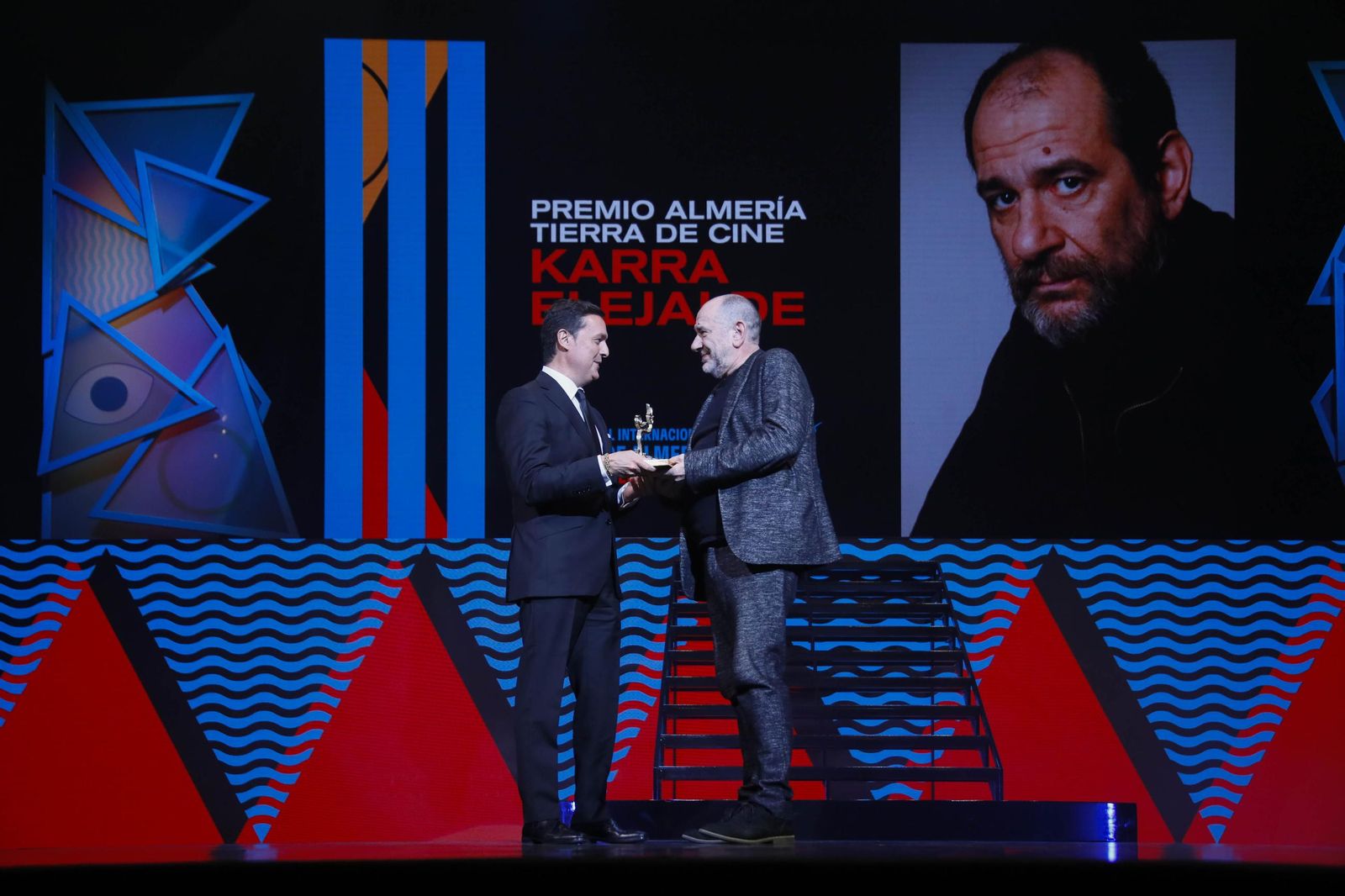 Las imágenes de la gala del Festival Internacional de Cine de Almería (Fical) con el premio 'Almería, tierra de cine' a Karra Elejalde