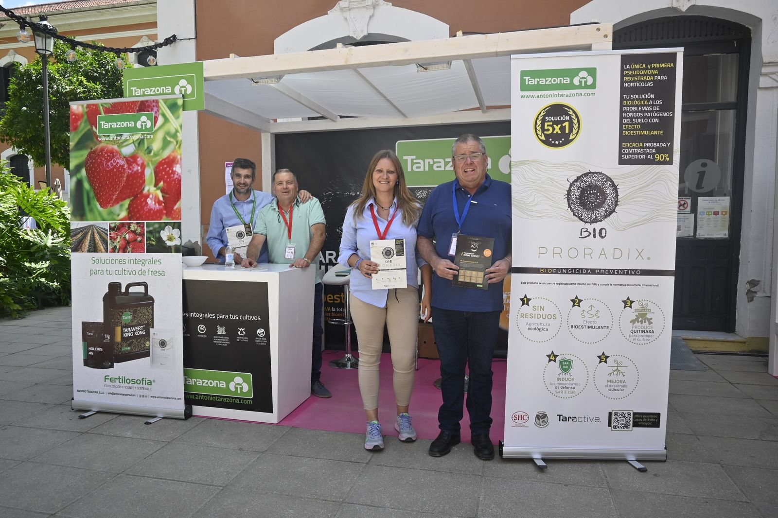 Los Stands participantes en el 8º Congreso Internacional de Frutos Rojos en Huelva