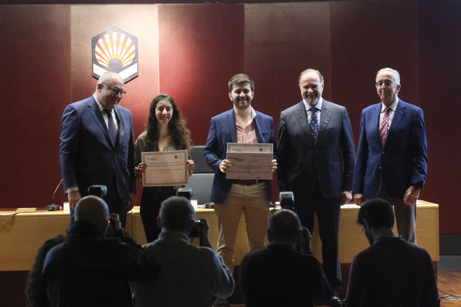La entrega de premios de la Fundación Caja Rural del Sur a los mejores expediente de la Universidad de Córdoba, en imágenes