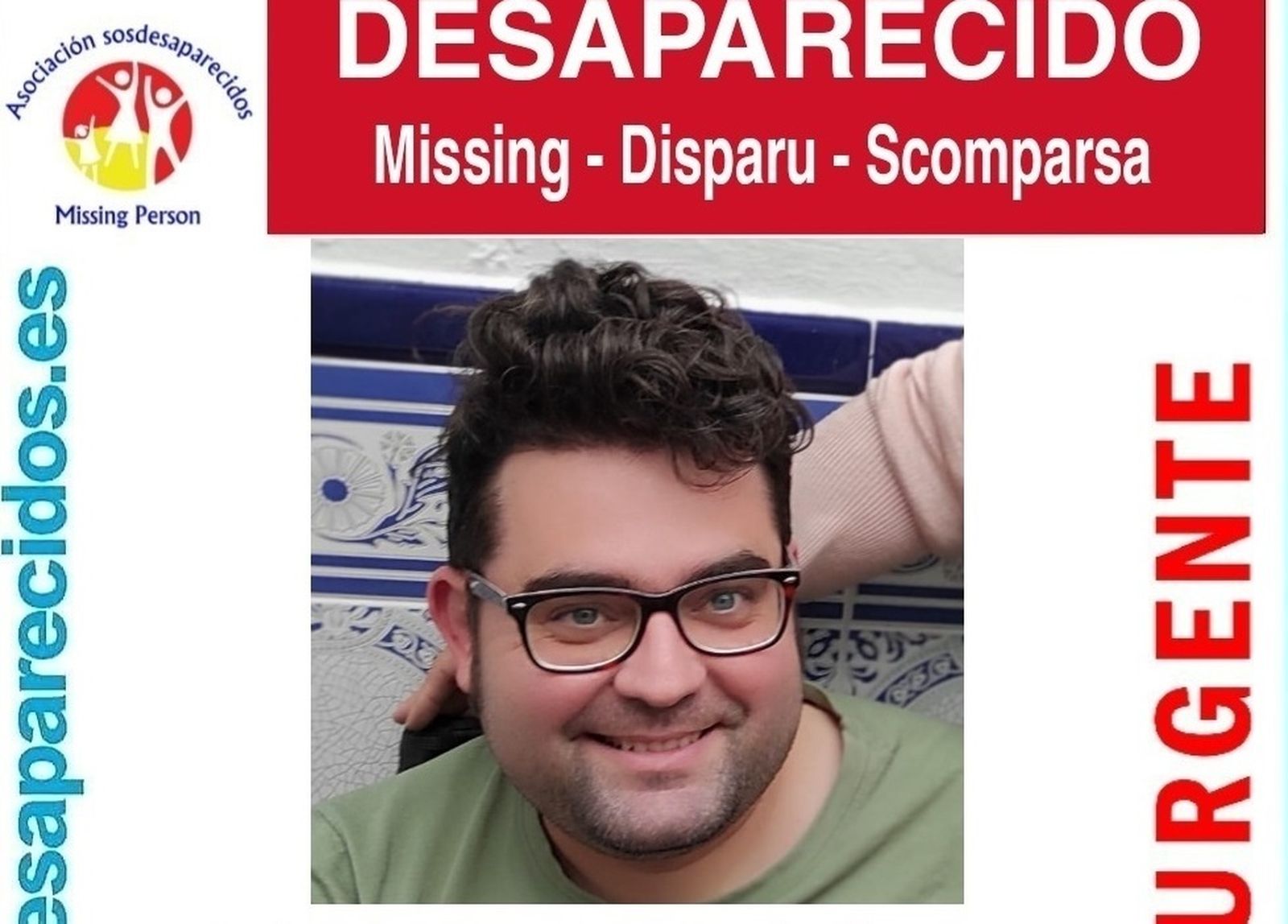 Piden ayuda 'urgente' para encontrar a un joven de Guillena desaparecido hace dos semanas.