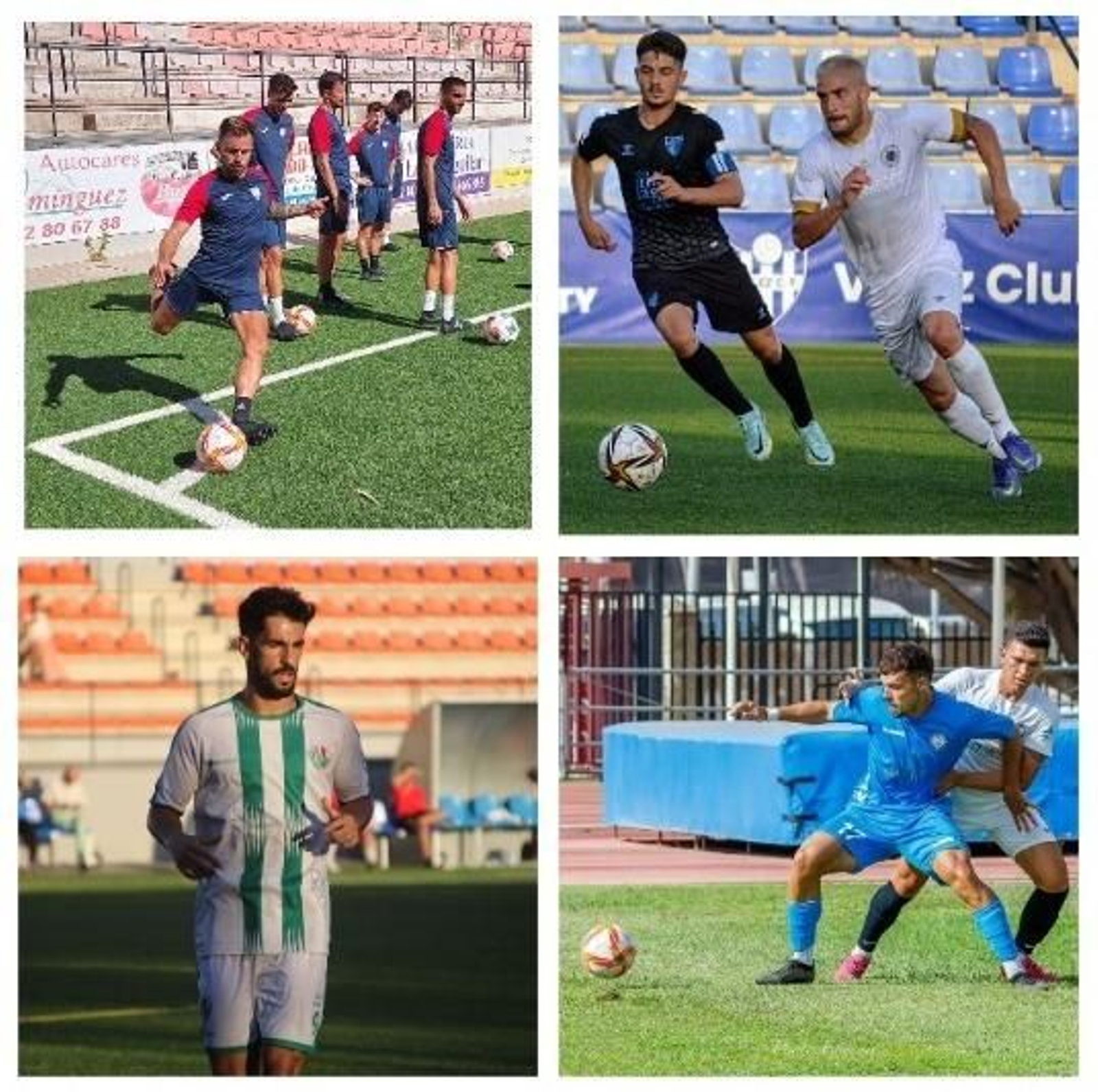 CD Estepona, Vélez CF, Antequera CF y Juventud de Torremolinos.