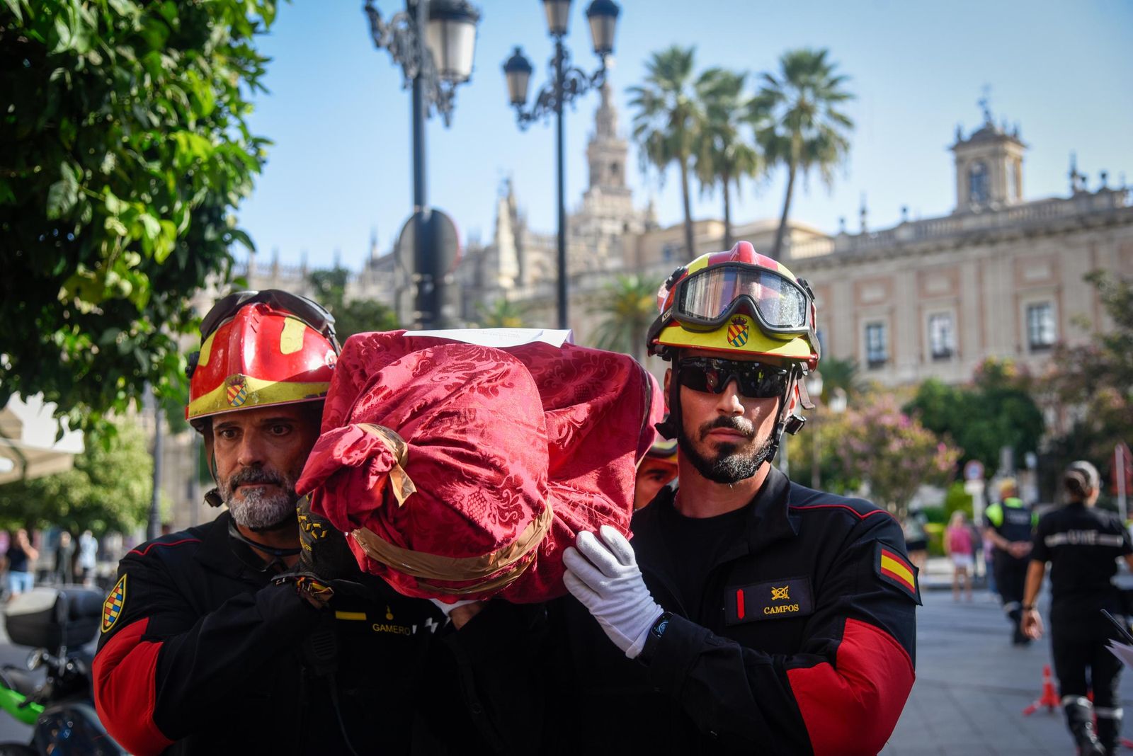 Simulacro de incendio en la Catedral y el Archivo de Indias